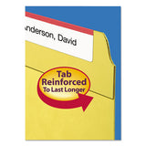 Reinforced Top Tab Colored File Folders, Straight Tab, Legal Size, Yellow, 100-box