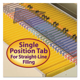 Reinforced Top Tab Colored File Folders, Straight Tab, Legal Size, Yellow, 100-box