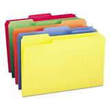 Colored File Folders, 1-3-cut Tabs, Legal Size, Yellow, 100-box