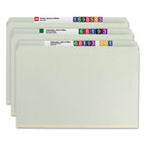 Recycled Pressboard Folders With Two Safeshield Coated Fasteners, Straight Tab, 2" Expansion, Legal Size, Gray-green, 25-box