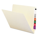 Heavyweight Manila End Tab Folders, 9.5" Front, 1-ply Straight Tab, Letter Size, 100-box