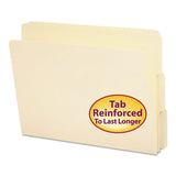 Heavyweight Manila End Tab Folders, 9" Front, 1-3-cut Tabs, Letter Size, 100-box