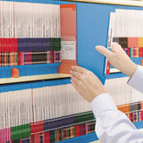 Reinforced End Tab Colored Folders, Straight Tab, Letter Size, Blue, 100-box