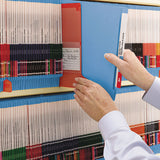 Heavyweight Colored End Tab Folders With Two Fasteners, Straight Tab, Letter Size, Blue, 50-box