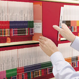 Reinforced End Tab Colored Folders, Straight Tab, Letter Size, Red, 100-box