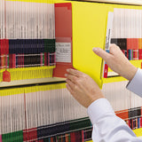 Heavyweight Colored End Tab Folders With Two Fasteners, Straight Tab, Letter Size, Yellow, 50-box
