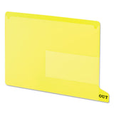 Colored Poly Out Guides With Pockets, 1-3-cut End Tab, Out, 8.5 X 11, Yellow, 25-box