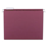 Colored Hanging File Folders, Letter Size, 1-5-cut Tab, Maroon, 25-box