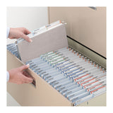 Tuff Hanging Folders With Easy Slide Tab, Letter Size, 1-3-cut Tab, Steel Gray, 18-box