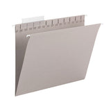 Tuff Hanging Folders With Easy Slide Tab, Letter Size, 1-3-cut Tab, Steel Gray, 18-box