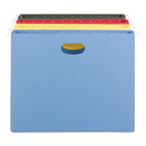 Hanging Pockets With Full-height Gusset, Letter Size, Assorted, 4-pack