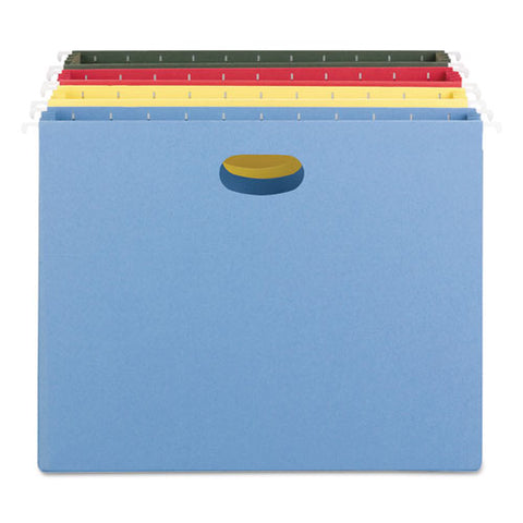 Hanging Pockets With Full-height Gusset, Letter Size, Assorted, 4-pack