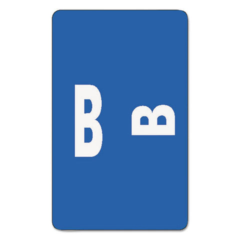 Alphaz Color-coded Second Letter Alphabetical Labels, B, 1 X 1.63, Dark Blue, 10-sheet, 10 Sheets-pack