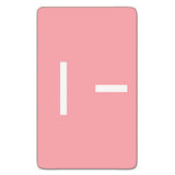 Alphaz Color-coded Second Letter Alphabetical Labels, I, 1 X 1.63, Pink, 10-sheet, 10 Sheets-pack