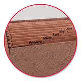 Tuff Expanding Files, 12 Sections, 1-12-cut Tab, Legal Size, Redrope