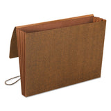 Classic Expanding Wallets With Tear-resistant Gussets, 3.5" Expansion, 1 Section, Legal Size, Redrope