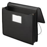 Poly Premium Wallets, 5.25" Expansion, 1 Section, Letter Size, Black