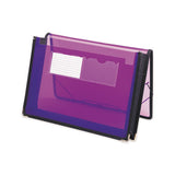 Poly Wallets, 2.25" Expansion, 1 Section, Letter Size, Translucent Purple