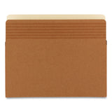 Easy Grip Pockets, 5.25" Expansion, Letter Size, Redrope, 10-box