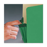Colored File Pockets, 1.75" Expansion, Letter Size, Green