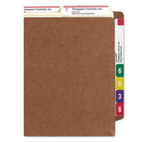 Heavy-duty Redrope End Tab Tuff Pockets, 7" Expansion, Legal Size, Redrope, 5-box