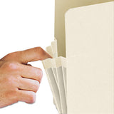 Manila End Tab File Pockets, 3.5" Expansion, Letter Size, Manila, 25-box
