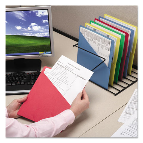 Organized Up Slash Jackets, Letter Size, Assorted Colors, 25-pack