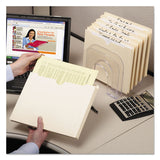 Manila File Jackets, 1-ply Straight Tab, Letter Size, Manila, 50-box