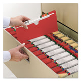 Colored File Jackets With Reinforced Double-ply Tab, Straight Tab, Letter Size, Red, 100-box