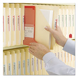 End Tab Jackets With Reinforced Tabs, Straight Tab, Letter Size, 14-pt Manila, 50-box