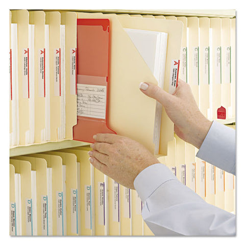 End Tab Jackets With Reinforced Tabs, Straight Tab, Letter Size, 14-pt Manila, 50-box