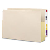 Manila End Tab File Pockets, 3.5" Expansion, Legal Size, Manila, 10-box
