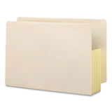 Manila End Tab File Pockets, 3.5" Expansion, Legal Size, Manila, 10-box