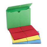 Expanding Wallet With Elastic Cord, 2" Expansion, 1 Section, Letter Size, Assorted, 50-box