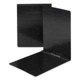 End Opening Pressboard Report Cover, Prong Fastener, Letter, Black