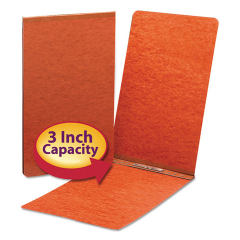 Top Opening Press Guard Report Cover, Prong Fastener, 11 X 17, Red