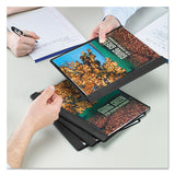 Poly Report Cover, Tang Clip, Letter, 1-2" Capacity, Clear-black, 25-box