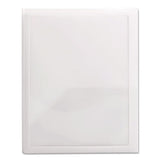 Frame View Poly Two-pocket Folder, 11 X 8 1-2, Clear-oyster, 5-pack