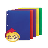 Poly Snap-in Two-pocket Folder, 11 X 8.5, Assorted, 10-pack