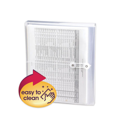 Poly String And Button Interoffice Envelopes, String And Button Closure, 9.75 X 11.63, Clear, 5-pack