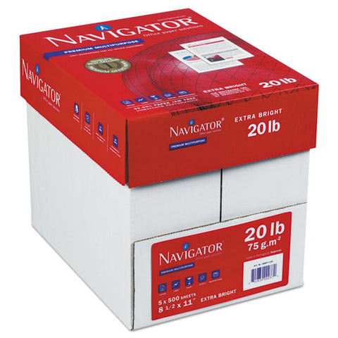 Premium Multipurpose Copy Paper, 97 Bright, 20 Lb, 8.5 X 11, White, 500 Sheets-ream, 10 Reams-carton, 40 Cartons-pallet