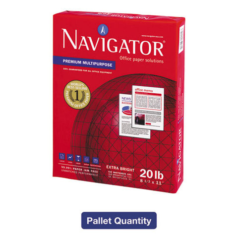 Premium Multipurpose Copy Paper, 97 Bright, 20 Lb, 8.5 X 11, White, 500 Sheets-ream, 10 Reams-carton, 40 Cartons-pallet