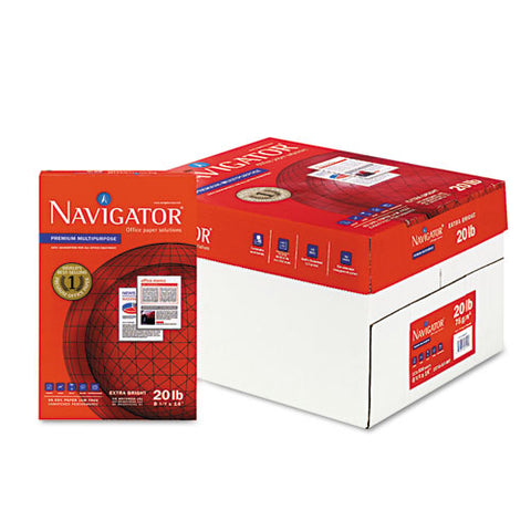Premium Multipurpose Copy Paper, 97 Bright, 20 Lb, 8.5 X 14, White, 500 Sheets-ream, 10 Reams-carton