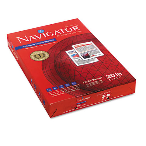 Premium Multipurpose Copy Paper, 97 Bright, 20 Lb, 11 X 17, White, 500 Sheets-ream, 5 Reams-carton