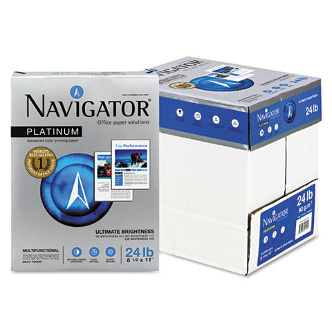 Platinum Paper, 99 Bright, 24 Lb, 8.5 X 11, White, 500 Sheets-ream, 5 Reams-carton