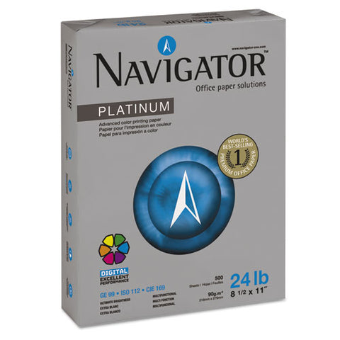 Platinum Paper, 99 Bright, 24 Lb, 8.5 X 11, White, 500 Sheets-ream, 10 Reams-carton