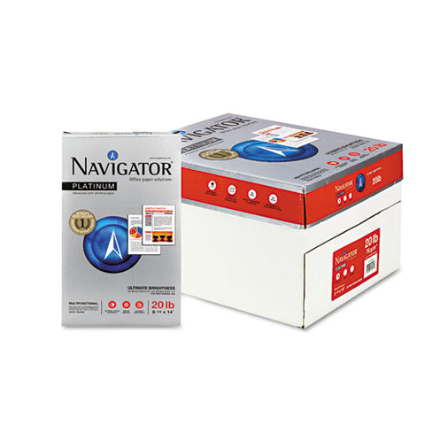 Platinum Paper, 99 Bright, 20 Lb, 8.5 X 14, White, 500 Sheets-ream, 10 Reams-carton