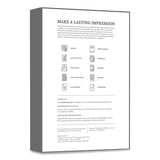 25% Cotton Business Paper, 95 Bright, 20 Lb, 8.5 X 11, White, 500 Sheets-ream