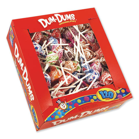 Dum-dum-pops, Assorted Flavors, Individually Wrapped, 120-box