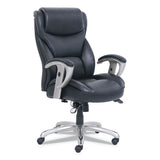 Emerson Big And Tall Task Chair, Supports Up To 400 Lbs., Black Seat-black Back, Silver Base